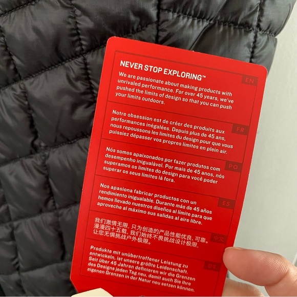 NWT The North Face Thermoball Trek Vest Puffer Embroidery Black Trekker Logo - Picture 3 of 14